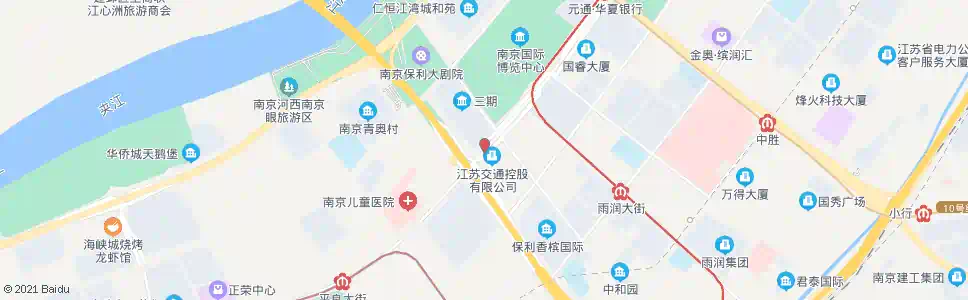 南京江东中路江山大街_公交站地图_南京公交_妙搜公交查询2025