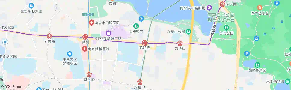 南京鸡鸣寺站_公交站地图_南京公交_妙搜公交查询2025