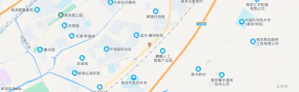 南京小定林_公交站地图_南京公交_妙搜公交查询2025