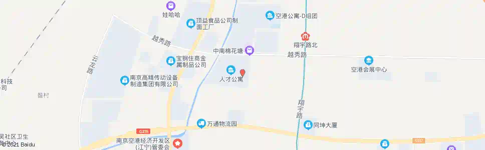 南京空港青年公寓_公交站地图_南京公交_妙搜公交查询2025