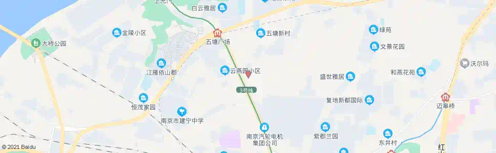 南京五佰村路中央北路_公交站地图_南京公交_妙搜公交查询2025