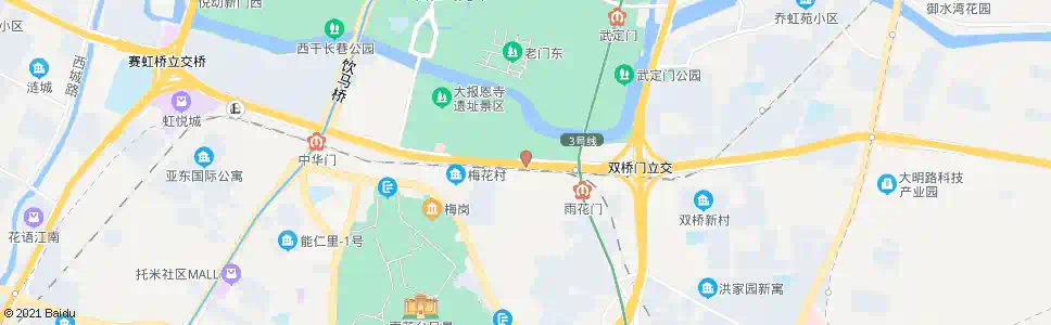 南京应天大街养虎巷_公交站地图_南京公交_妙搜公交查询2025