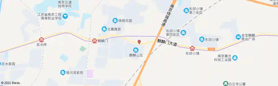 南京麒麟山庄_公交站地图_南京公交_妙搜公交查询2025