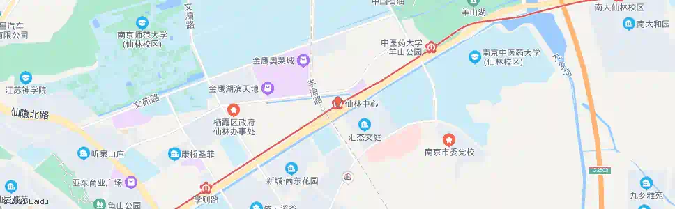 南京仙林中心站_公交站地图_南京公交_妙搜公交查询2025
