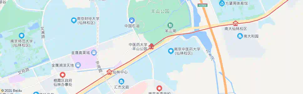南京羊山公园地铁站_公交站地图_南京公交_妙搜公交查询2025
