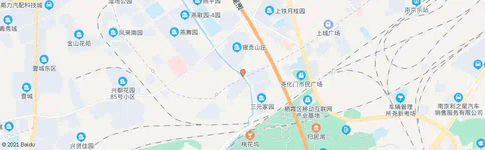 南京瑞霞路银贡南路_公交站地图_南京公交_妙搜公交查询2025