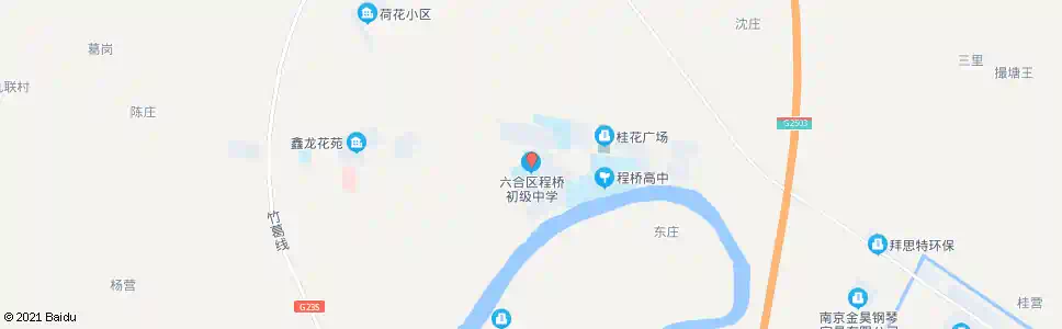南京程桥初中_公交站地图_南京公交_妙搜公交查询2025