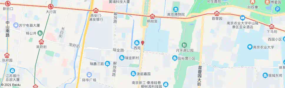 南京御道街_公交站地图_南京公交_妙搜公交查询2025