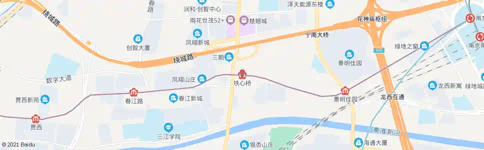 南京铁心桥_公交站地图_南京公交_妙搜公交查询2025