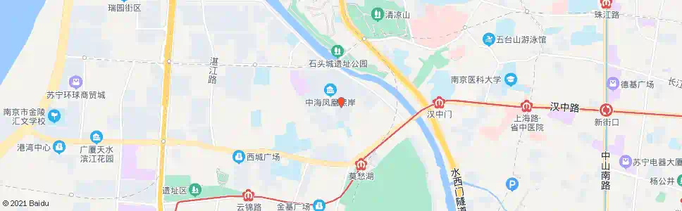 南京凤凰西街_公交站地图_南京公交_妙搜公交查询2025