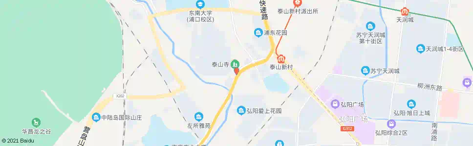 南京泰山庙_公交站地图_南京公交_妙搜公交查询2025