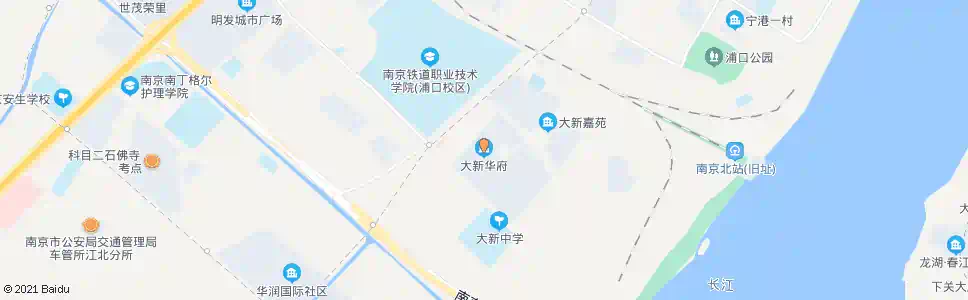 南京大新华府_公交站地图_南京公交_妙搜公交查询2025