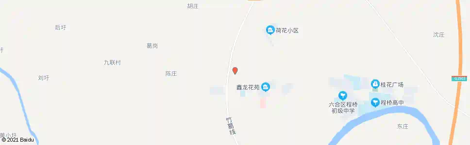 南京程桥村部_公交站地图_南京公交_妙搜公交查询2025