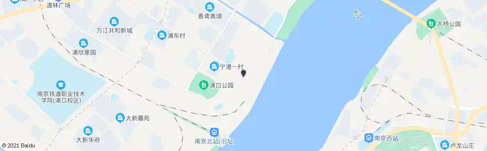 南京津浦大桥东_公交站地图_南京公交_妙搜公交查询2025
