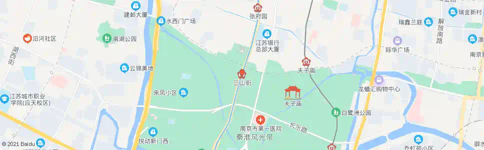 南京三山街站_公交站地图_南京公交_妙搜公交查询2025
