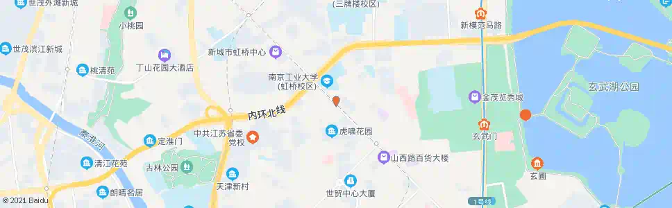 南京中山北路虹桥_公交站地图_南京公交_妙搜公交查询2025