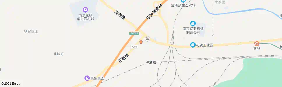 南京花旗村_公交站地图_南京公交_妙搜公交查询2025