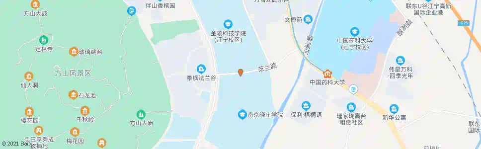 南京晓庄学院北门_公交站地图_南京公交_妙搜公交查询2025