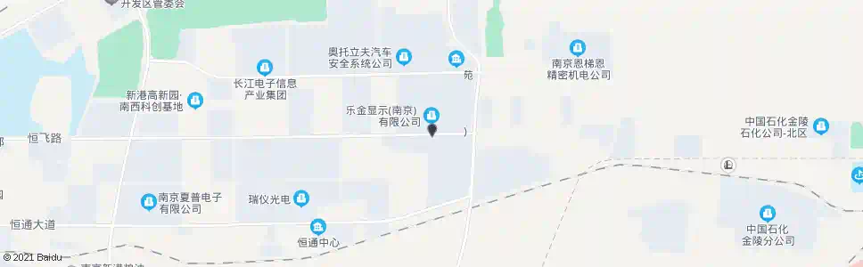 南京恒飞路东_公交站地图_南京公交_妙搜公交查询2025