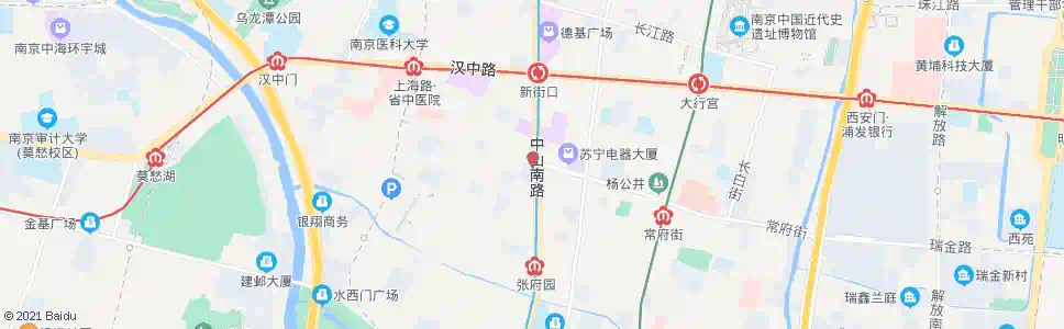 南京中国银行_公交站地图_南京公交_妙搜公交查询2025