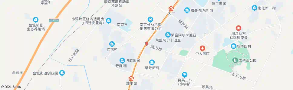 南京六合大道晓山路_公交站地图_南京公交_妙搜公交查询2025