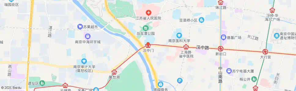 南京汉中门总站_公交站地图_南京公交_妙搜公交查询2025