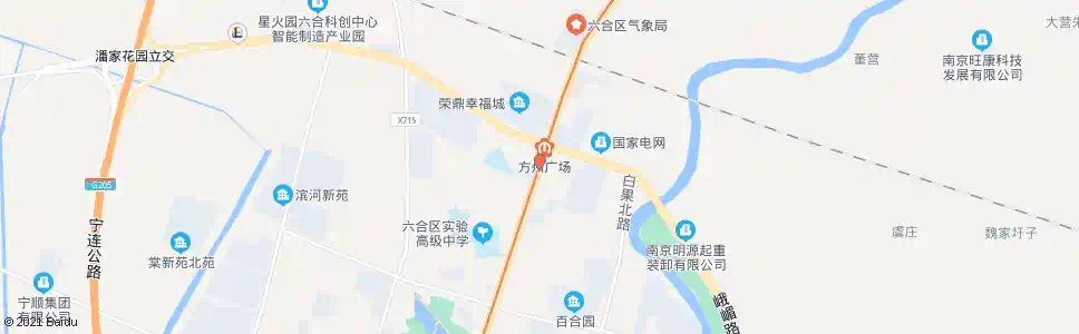 南京方州广场南_公交站地图_南京公交_妙搜公交查询2025