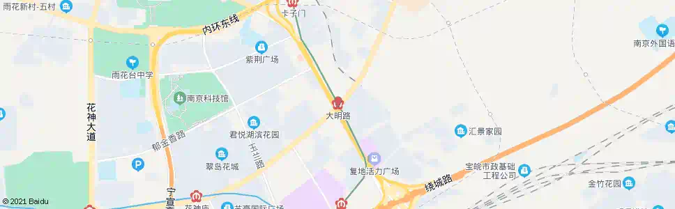 南京大明路站_公交站地图_南京公交_妙搜公交查询2025