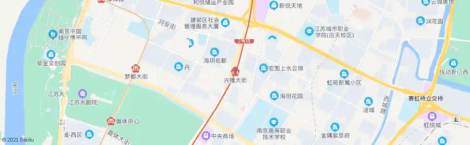 南京兴隆大街站_公交站地图_南京公交_妙搜公交查询2025