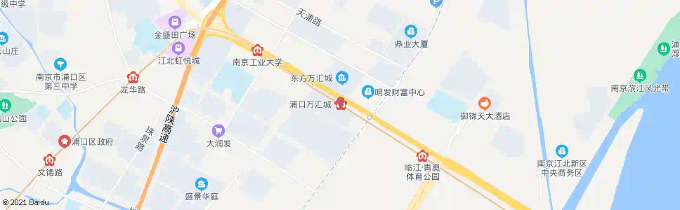 南京浦口万汇城站_公交站地图_南京公交_妙搜公交查询2025