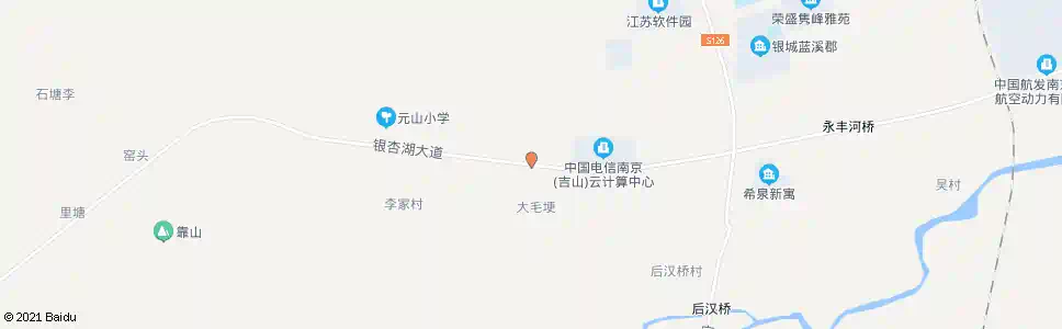 南京银杏湖大道后汉桥_公交站地图_南京公交_妙搜公交查询2025