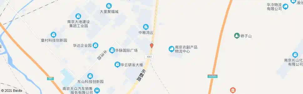 南京农副产品物流东_公交站地图_南京公交_妙搜公交查询2025