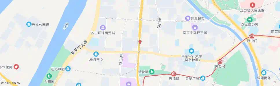 南京江东北路汉中门大街_公交站地图_南京公交_妙搜公交查询2025