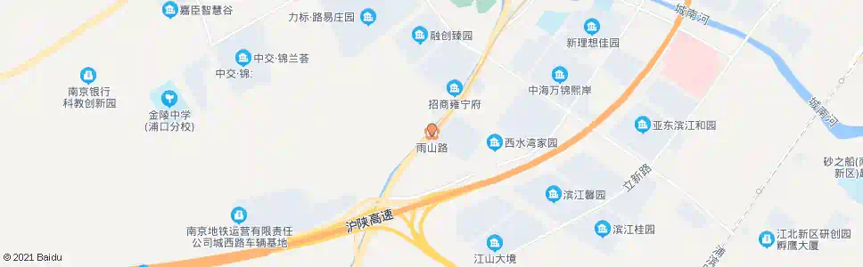 南京雨山路地铁站_公交站地图_南京公交_妙搜公交查询2025