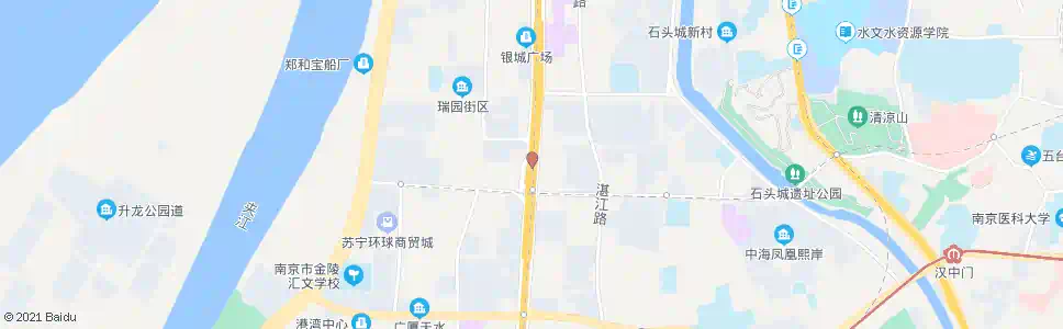 南京江东北路清凉门大街_公交站地图_南京公交_妙搜公交查询2025