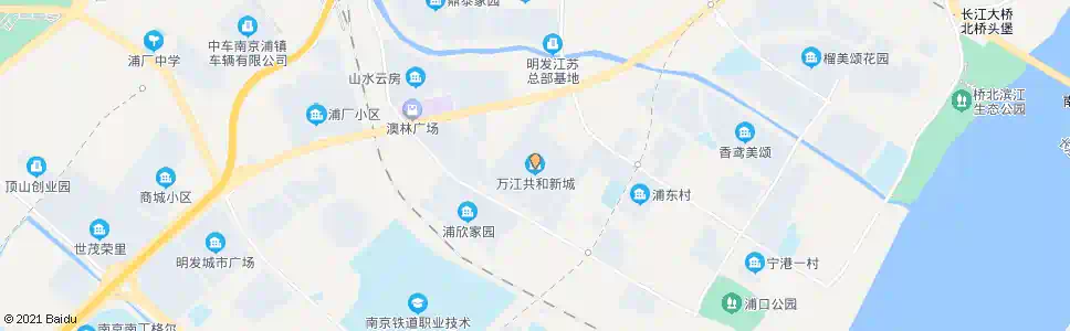 南京万江共和新城_公交站地图_南京公交_妙搜公交查询2025