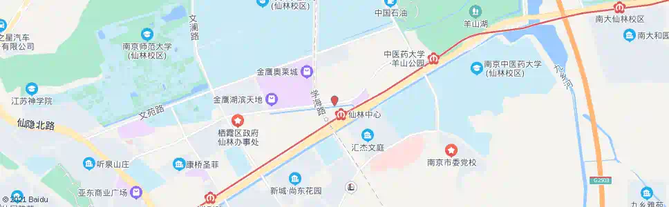 南京仙林中心站(东)_公交站地图_南京公交_妙搜公交查询2025