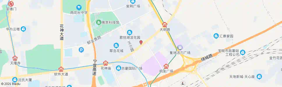 南京花神美境_公交站地图_南京公交_妙搜公交查询2025