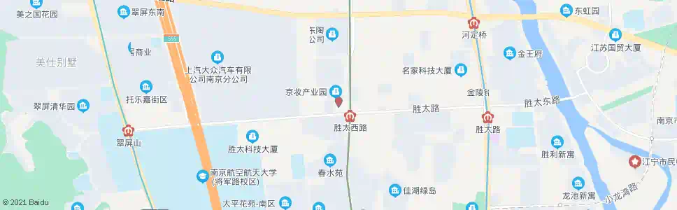 南京仲景公寓_公交站地图_南京公交_妙搜公交查询2025