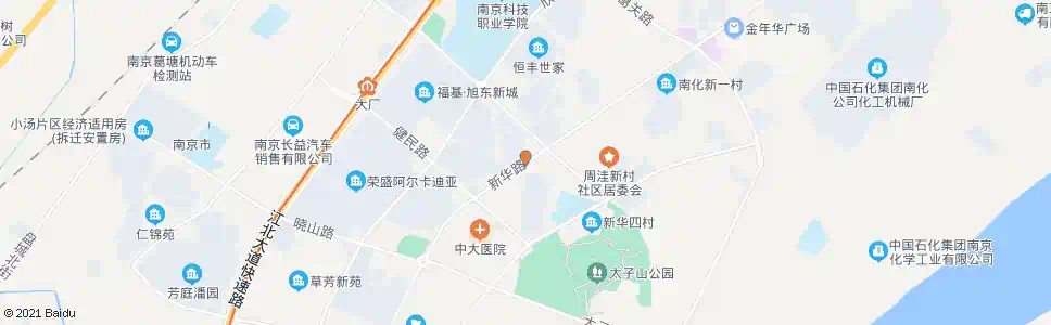 南京新华路园东路_公交站地图_南京公交_妙搜公交查询2025