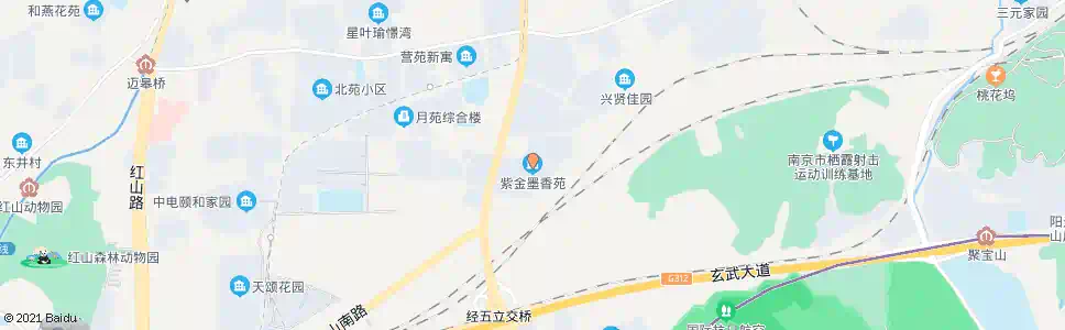 南京紫金墨香苑_公交站地图_南京公交_妙搜公交查询2025