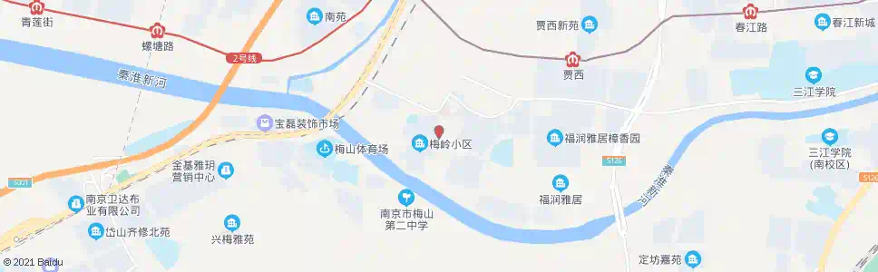 南京梅岭小区_公交站地图_南京公交_妙搜公交查询2025