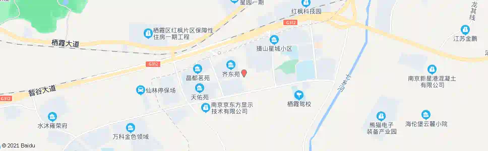 南京步青苑_公交站地图_南京公交_妙搜公交查询2025