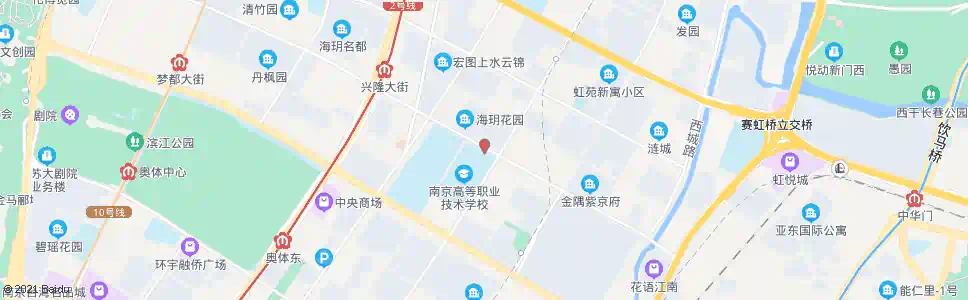 南京兴隆大街黄山路(南京高等职业技术学校北门)_公交站地图_南京公交_妙搜公交查询2025