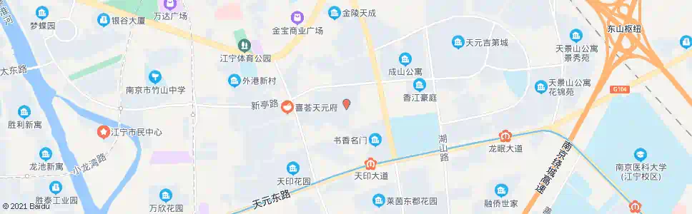 南京天印山农贸大市场_公交站地图_南京公交_妙搜公交查询2025