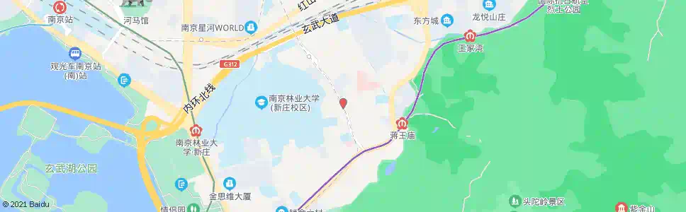南京花园路南林东路_公交站地图_南京公交_妙搜公交查询2025