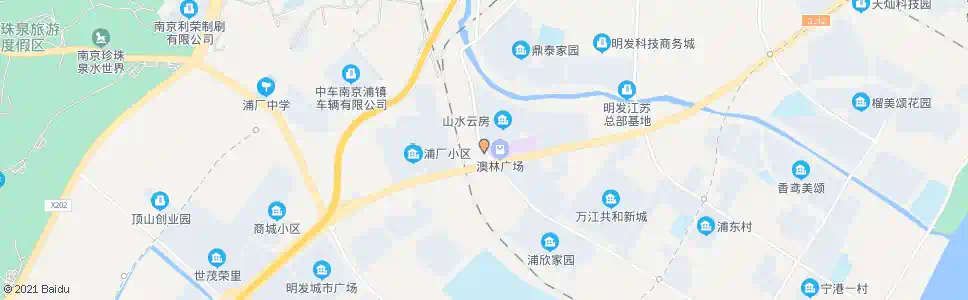 南京澳林广场西_公交站地图_南京公交_妙搜公交查询2025
