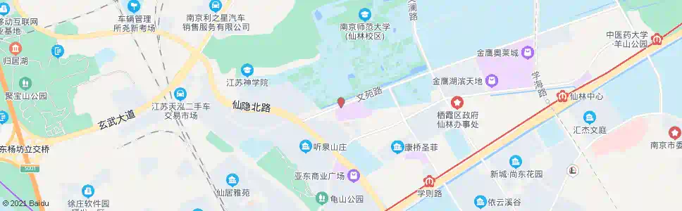 南京文苑路西站_公交站地图_南京公交_妙搜公交查询2025