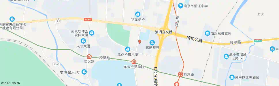 南京高新路邻里中心_公交站地图_南京公交_妙搜公交查询2025