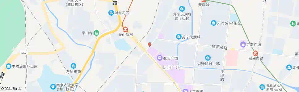 南京天华南路南_公交站地图_南京公交_妙搜公交查询2025